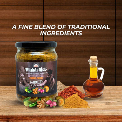 Homemade Mix Pickle (Mix Achar) - Authentic Banarasi Blend with Hand-Pounded Spices - Shree Maharaja's